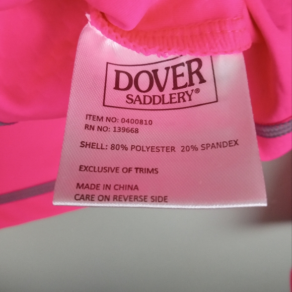 NWOT Dover Saddlery Stride Ladies Training Jacket in Neon Pink Sz. XS - Picture 14 of 15